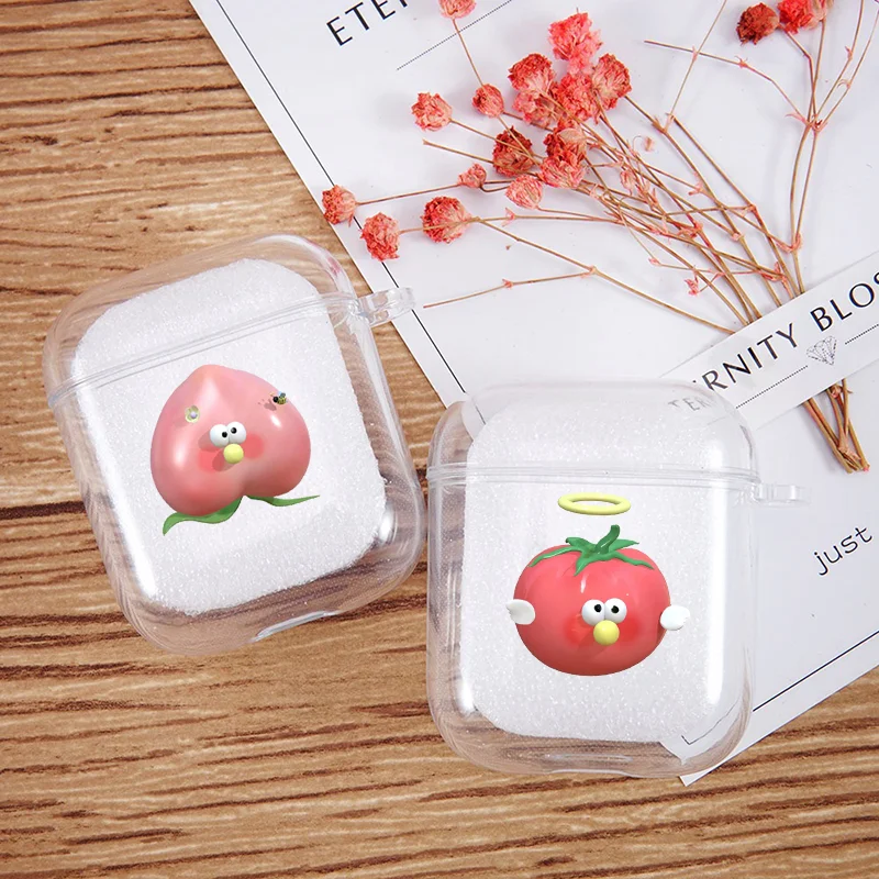 

Funny Peach Durian Earphone Case For Apple Airpods Pro 2 1 3rd 4th Earphone Shell Wireless Charging Box Airpod 3 2nd 1st Covers
