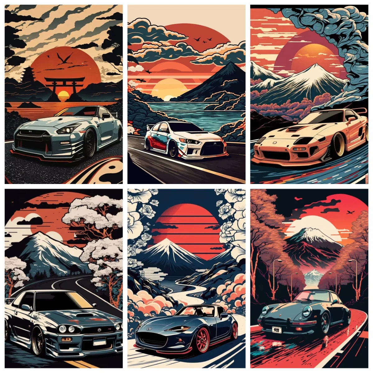 Cool Sports Car Jigsaw Puzzles Home Decor 500/1000/1200/2000PCS Wall Decor for Game Room or Living Room Home Decor Unique Gift