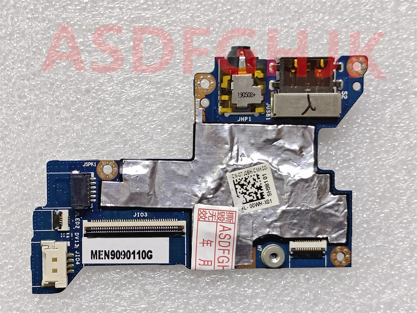 Original CN-07J05H suitable for Dell 9510 9520 laptop audio port USB board FDB50 LS-H981P GDA55 LS-K441P tested well