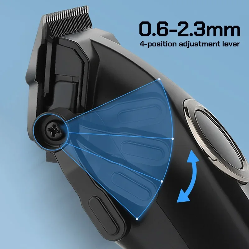 المهنية مقص الشعر الكهربائية N8886 الرجال مجموعة LCD المنزل عالية الطاقة صالون حلاقة رئيس خاص الحلاقة الشعر التشذيب المقص #5