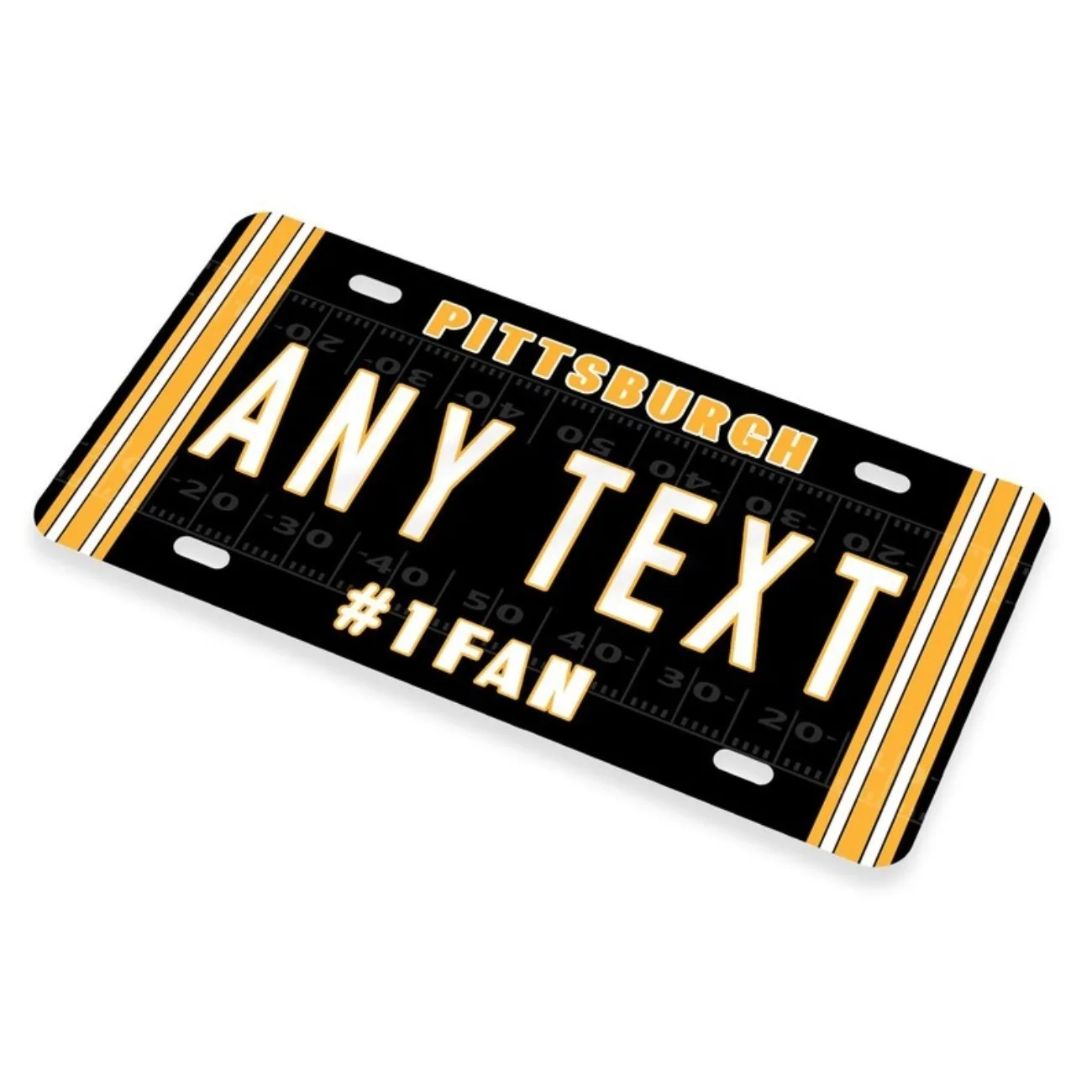 لوحة ترخيص مخصصة من الألومنيوم بيتسبرغ ستيلرز - ديكور السيارة/المنزل 6 مرات تذكارية أسطورية لأبطال السيارات (الديكور فقط) #3