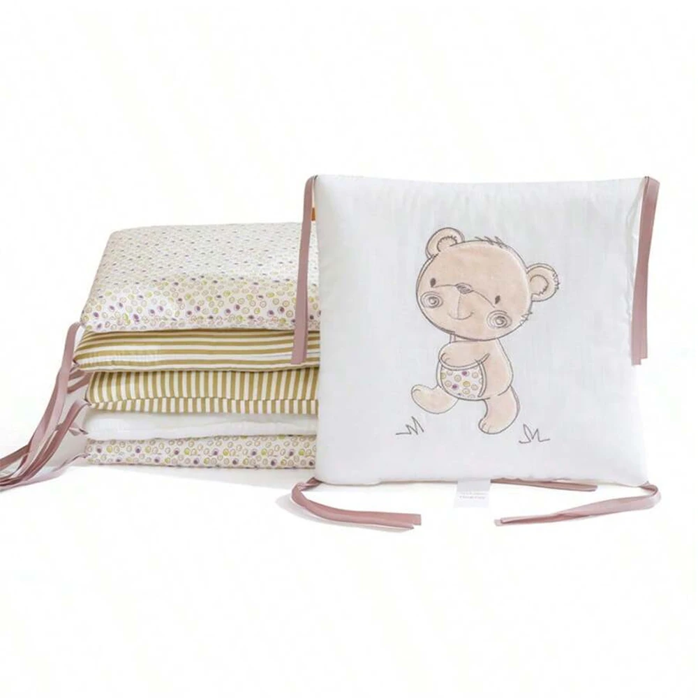 Защита для детской кроватки, накладки на бампер для кроватки, 6 шт./компл., бампер для детской кроватки, детская безопасная кровать вокруг хлопчатобумажной кроватки, защита от столкновений, защита от падения