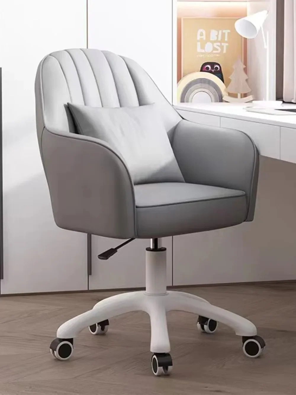 Nordic Home Computer Chair Office Book Desk Chair Sliding Wheelchair Dormitory Lifting Sofa Comfortable Bedroom