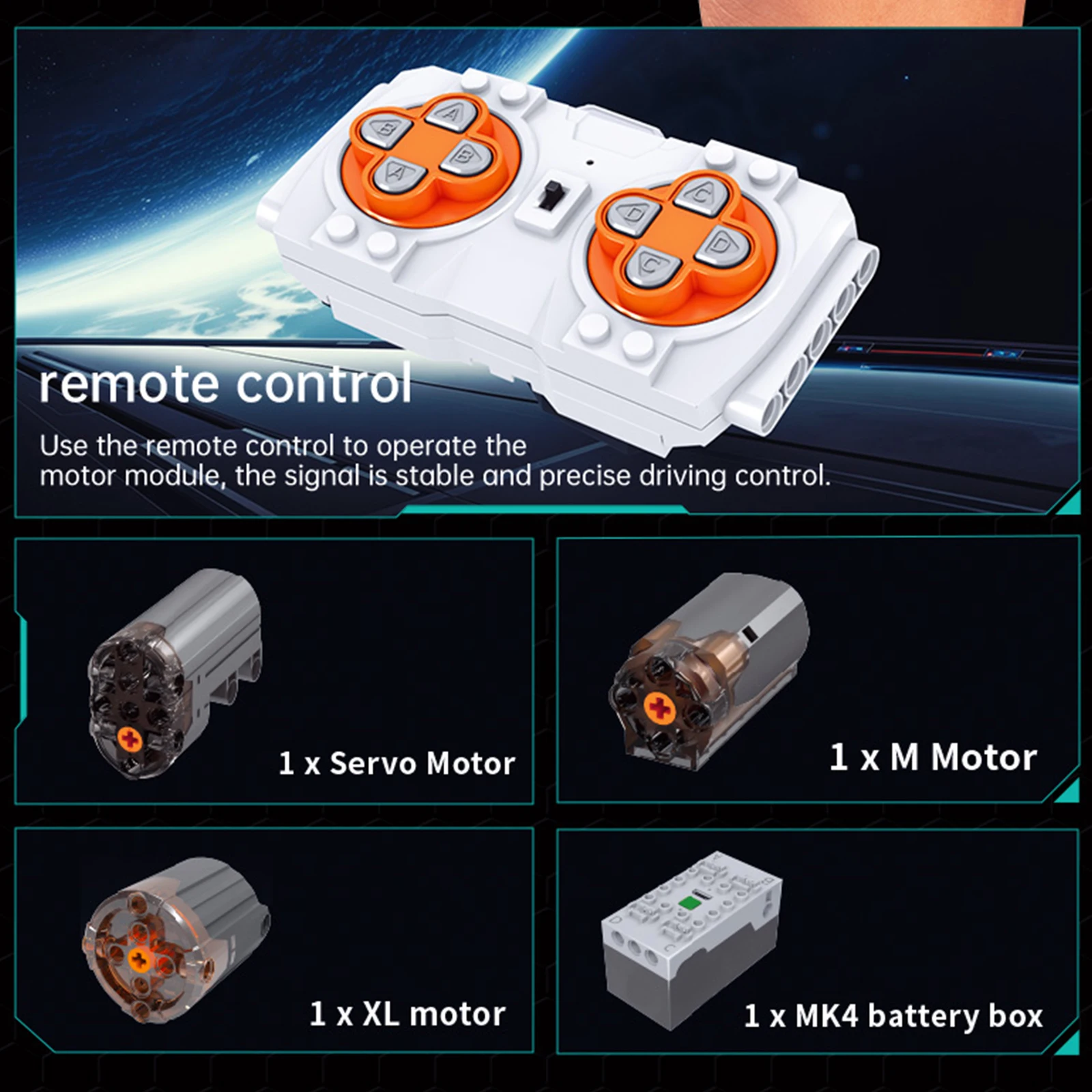 Mould King 13201-Conjunto de bloques de construcción eléctricos para camión americano, servomotor de potencia con Control remoto por aplicación inteligente, juguete para regalo para niños y adultos