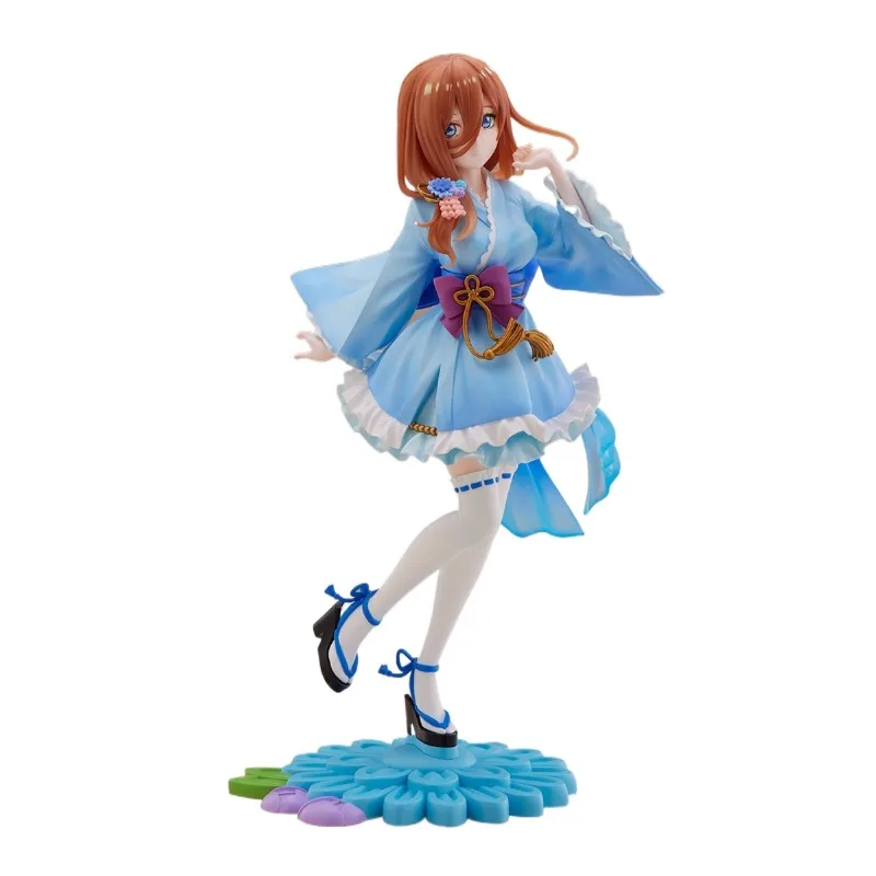 In Stock Genuine FuRyu Eiga Gotoubun No Hanayome Nakano Miku Tenitol Miniskirt Yukata Ver Anime Figure Garage Kit Anime Cartoon