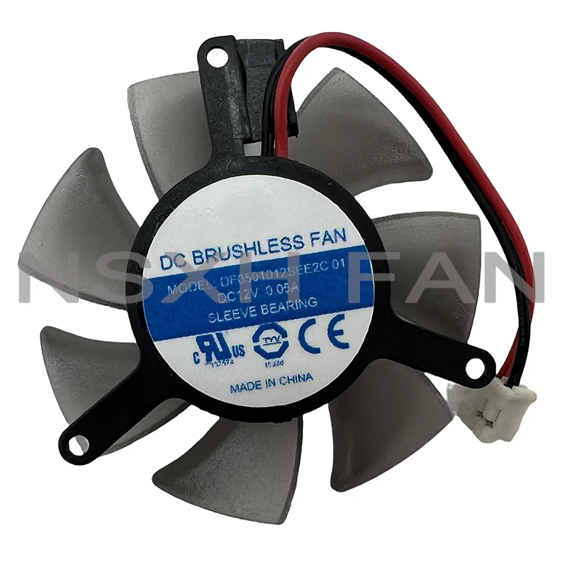 NEW CPU Cooling Fan DF0501012SEE2C X1300 HD4650 HD3650 Graphics Card Fan 12V 0.05A 2 pin