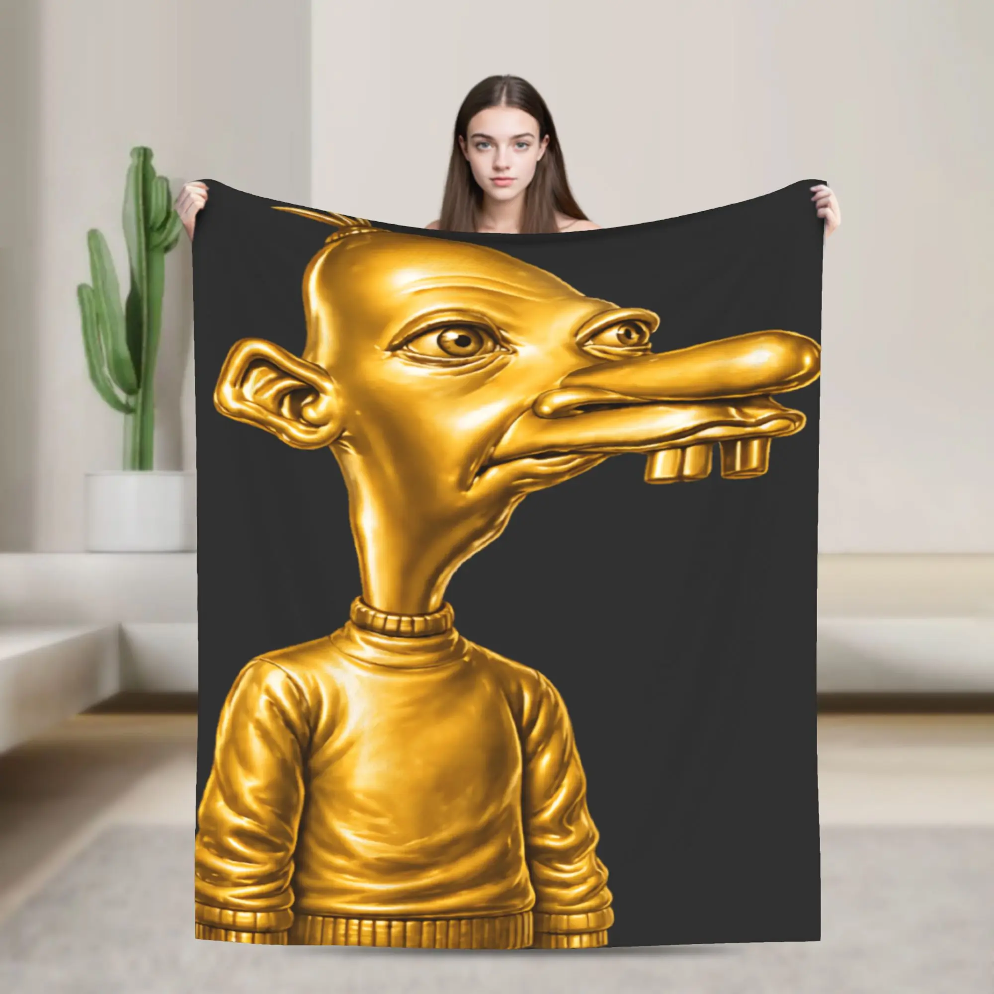 Neegy Meme Funny Internet Brainrot Gen Z Blanket Winter  Soft Throw Blanket For Girl Couch Chair Flannel Bedspread Bed Cover