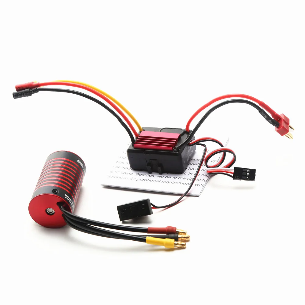 GTSKYTENRC Waterproof 2845 Brushless Motor 5900KV & 35A Brushless ESC Replacement for F19A 1/10  HPI Trax4  1/12 Remote Contr