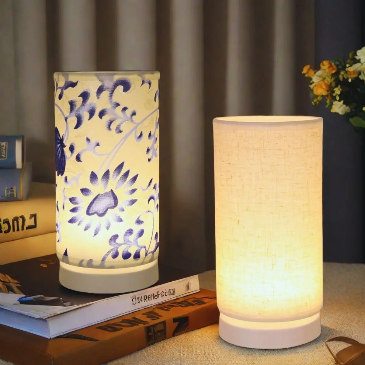Warm Fabric LED Desk Lamp, USB Power Supply, Bedroom, Study, Reading Room, Living Room, Dormitory Decoration Lighting,