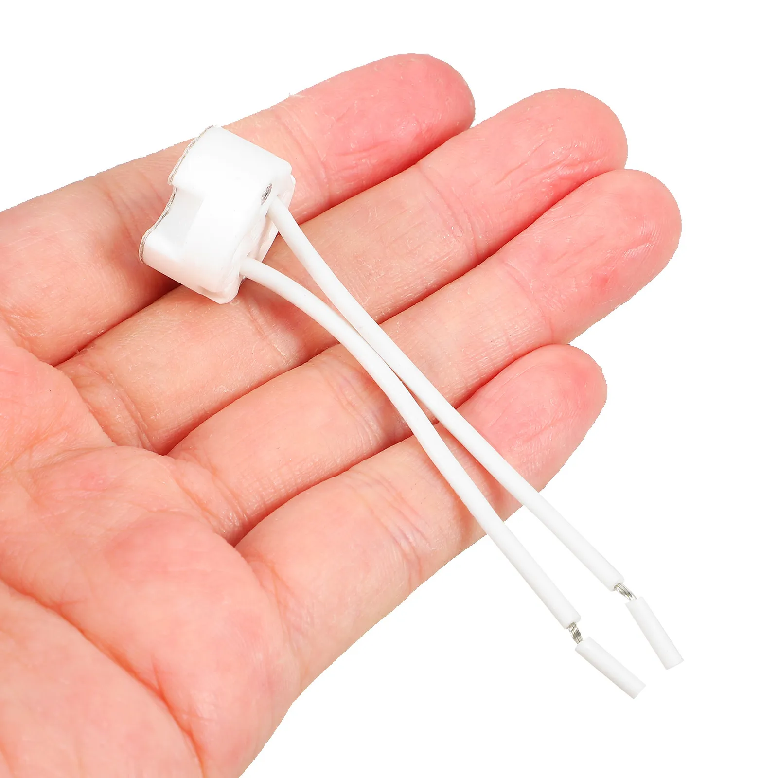 

10Pcs Ceramic Light Socket Adapter Silicone Wire Heat Resistant Lamp Base Replacement for Light Fixtures Indoor Outdoor Lamp
