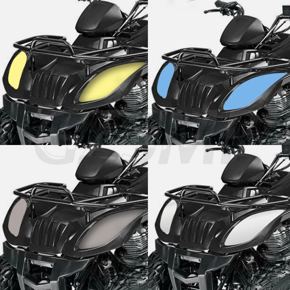 Fit for 250 Utility 150 300 2X4 2006-2009 Motorcycle Headlight Sticker ATV Anti Scratch Transparent Protection Film Decals