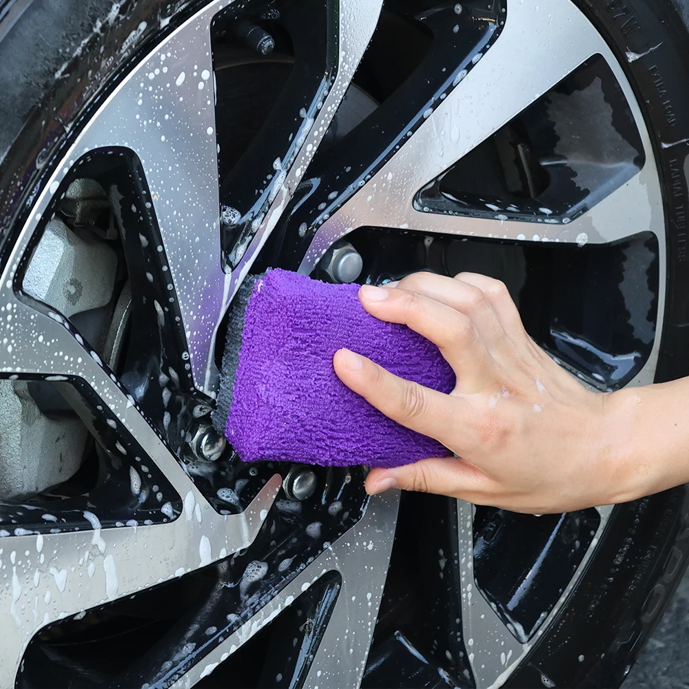 Spugna per autolavaggio lucidatura ceretta blocchi di spugna nera strumento per la pulizia delle macchie per la pulizia del vetro dell'auto accessori per la pulizia della casa