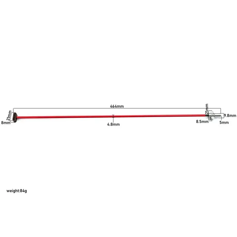 TUREBG Adjustment Two-Course Type Steel Truss Rod for Electric Guitar Parts 460mm