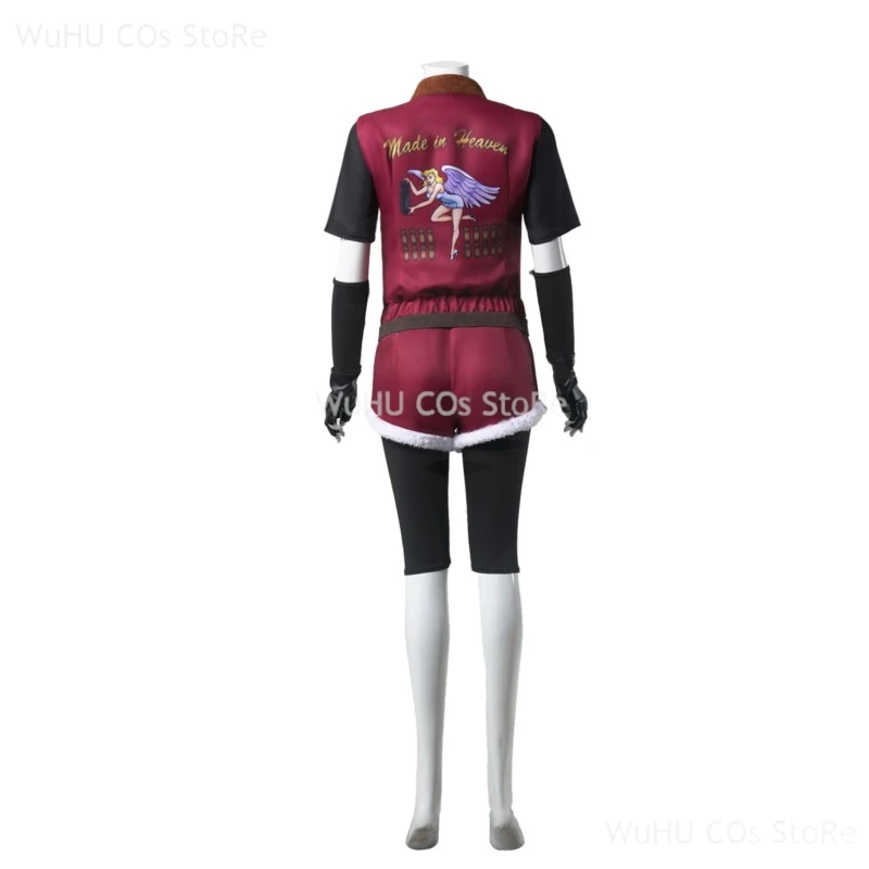 Personalizado residente 2 re2 1988 claire cosplay mal redfield traje peruca uniformes vermelhos shorts halloween carnaval festa roupas