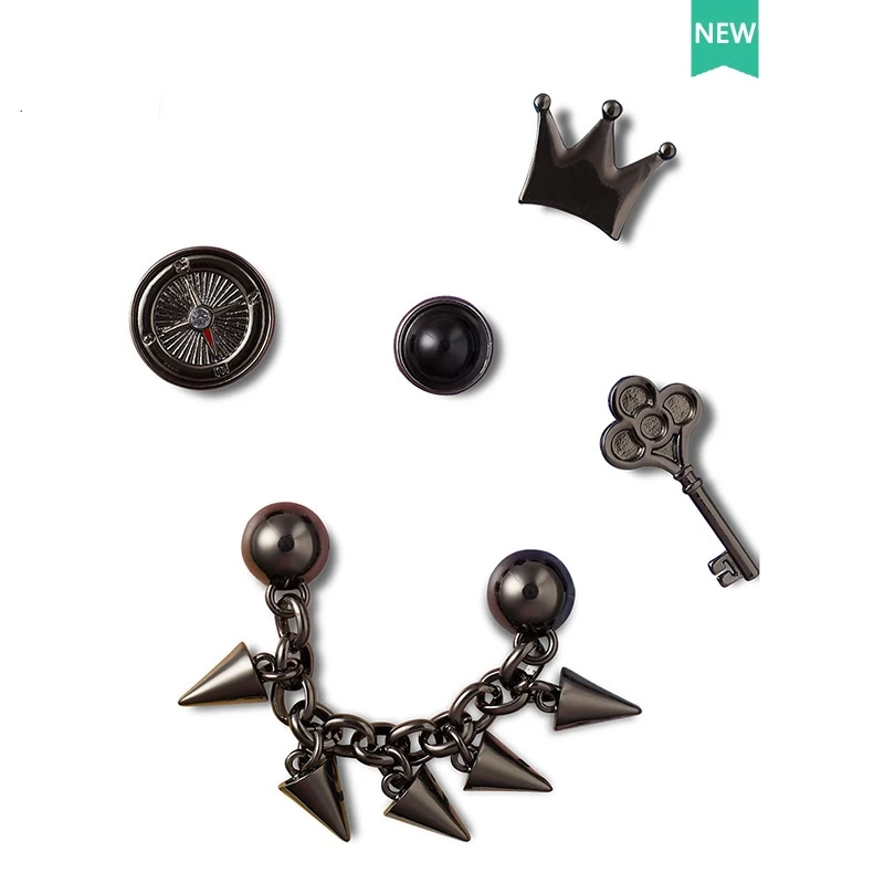

metal shoe charms Buckle Hole Black Metal Jewelry DIY Creative Jewelry Black Necklace fashion Accessories for cross shoes