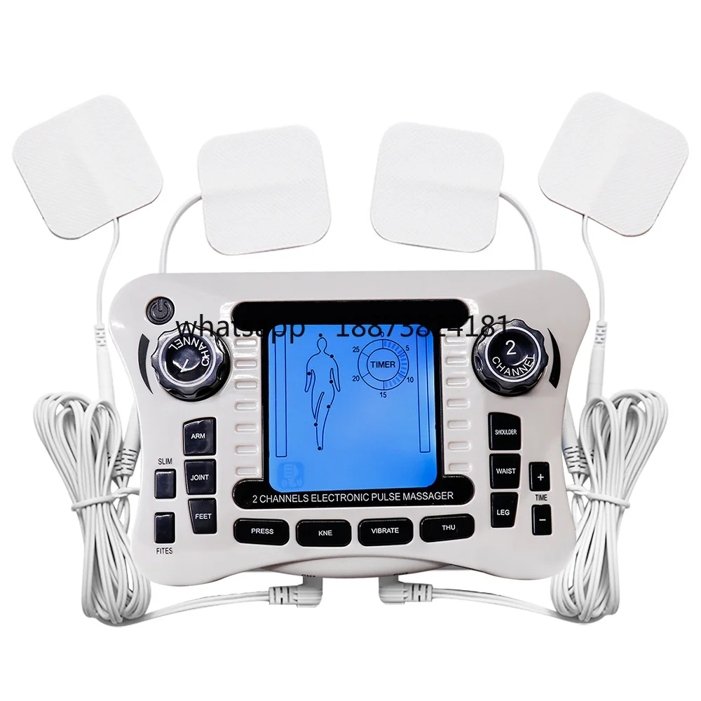 12 Modes Electric Tens Digital Body Massager EMS Physiotherapy Muscle Stimulator Acupuncture Pulse Frequency Slimming Fat Burner