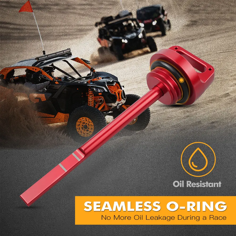 NiceCNC UTV Oil Dipstick With O-ring For Can-Am Maverick X3 Max R RR 4x4 XDS DS XMR XRS Turbo DPS UTV Accessories Aluminum Alloy