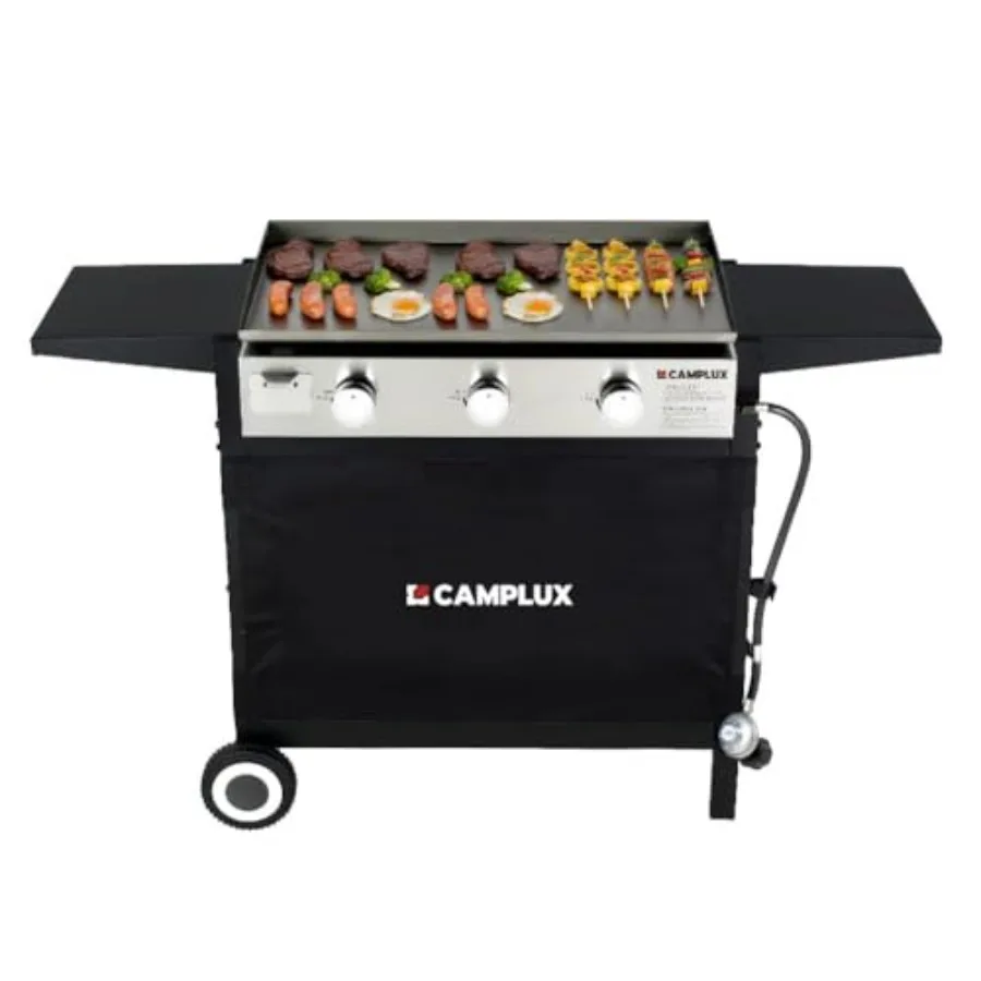 

Газовая плита-гриль CAMPLUX Flat Top Griddle для кемпинга, барбекю, пикников и пикников на открытом воздухе, из нержавеющей стали