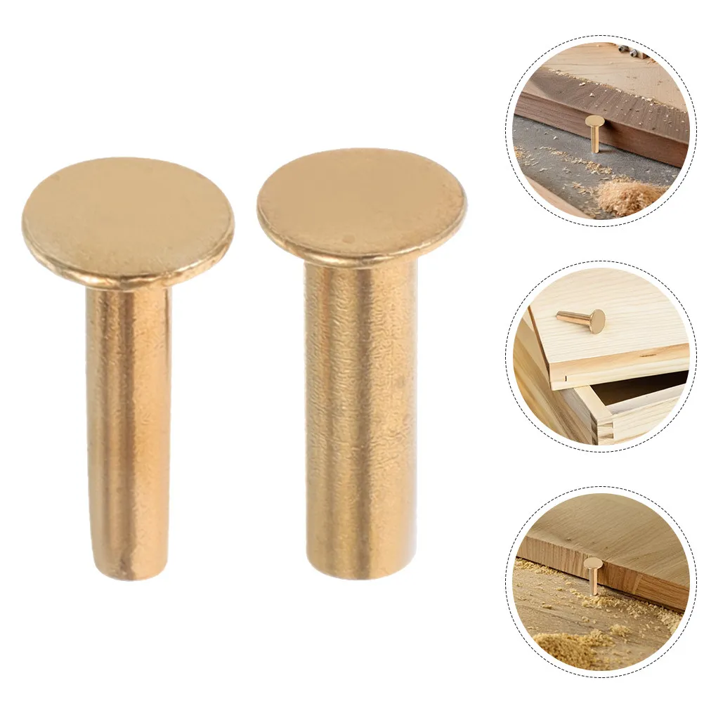 14Pairs Metal Cutlery Rivets Stainless Steel Knife Handle Pins for Knife Handle Repair Upgrade Long Term Wear Resistance