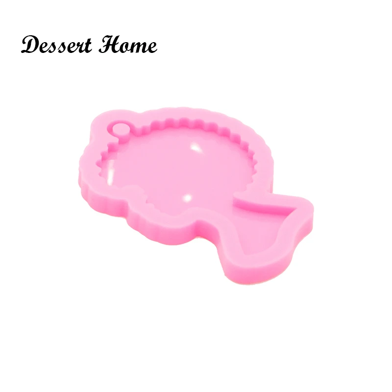 DY0798 Bright Resin Craft Afro Keychain Mould ,Girl Silicone Molds for badge reel as well , DIY Resin Epoxy Jewellery Making