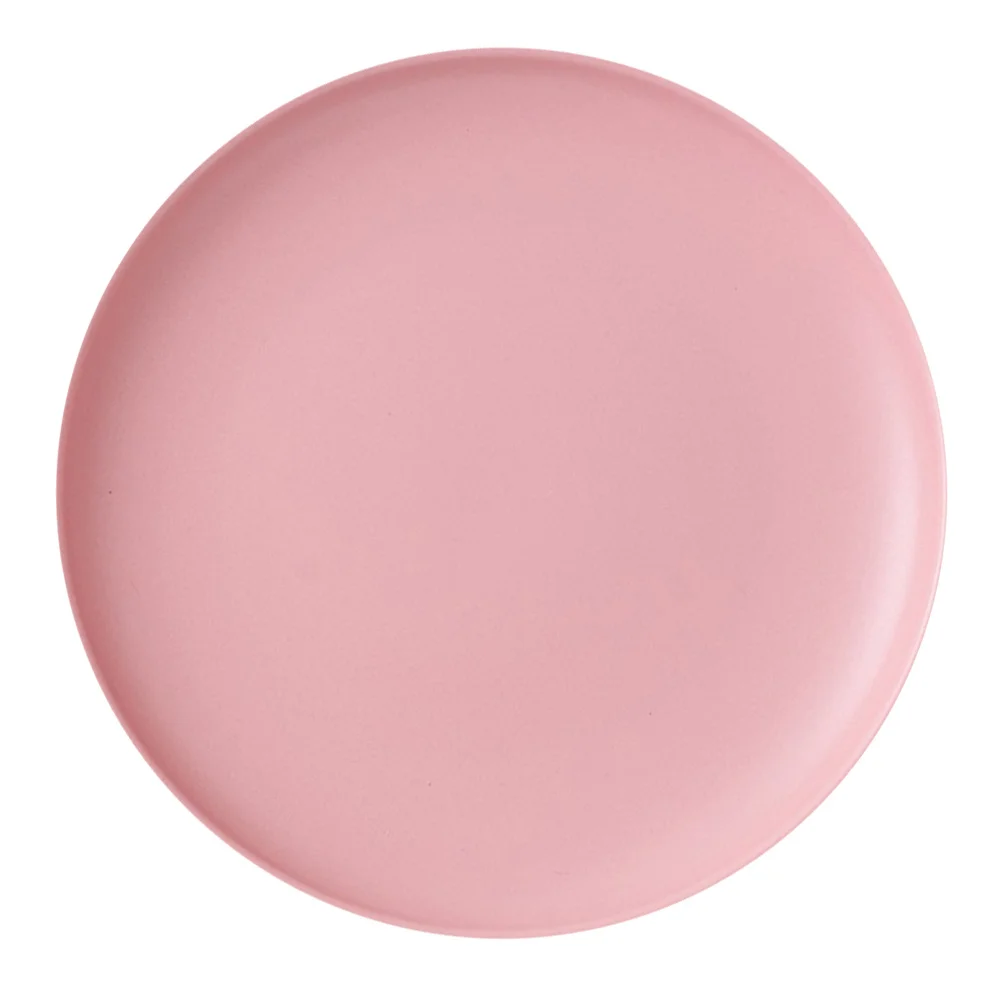 

1Pcs Pink 6 Inch Ceramic Plate Round Shape Food Plate for Steak Sushi Bread Fruit Dishwasher Safe Multi Occasion Serving