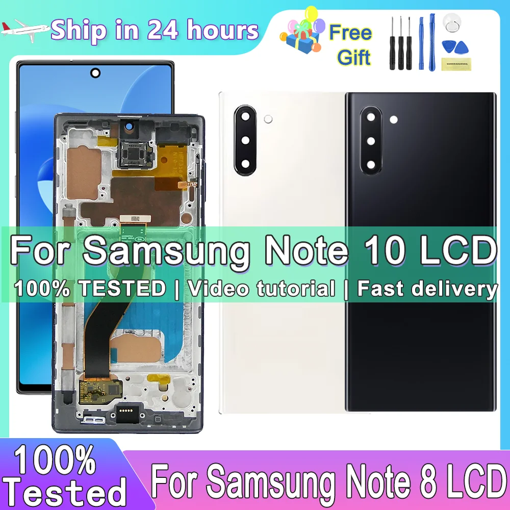 

Display Note10 New TFT For Samsung Galaxy Note 10 N970 N970F lcd Display Touch Screen Digitizer Assembly Replacement with Frame