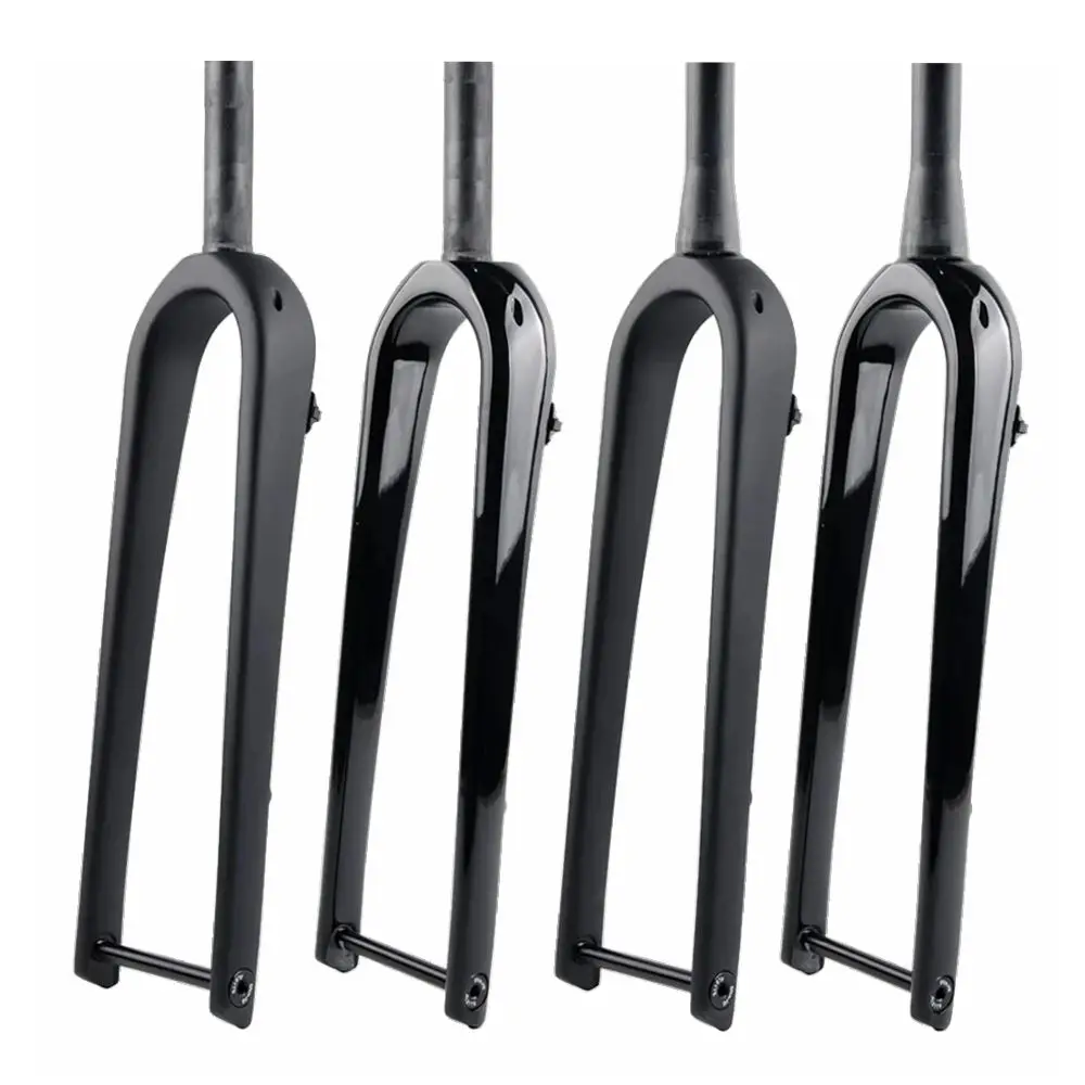 Bicycle Gravel Fork 700C Bike Road Fork Carbon Fiber Fork Max 45C Tire Thru Axle 12*100mm