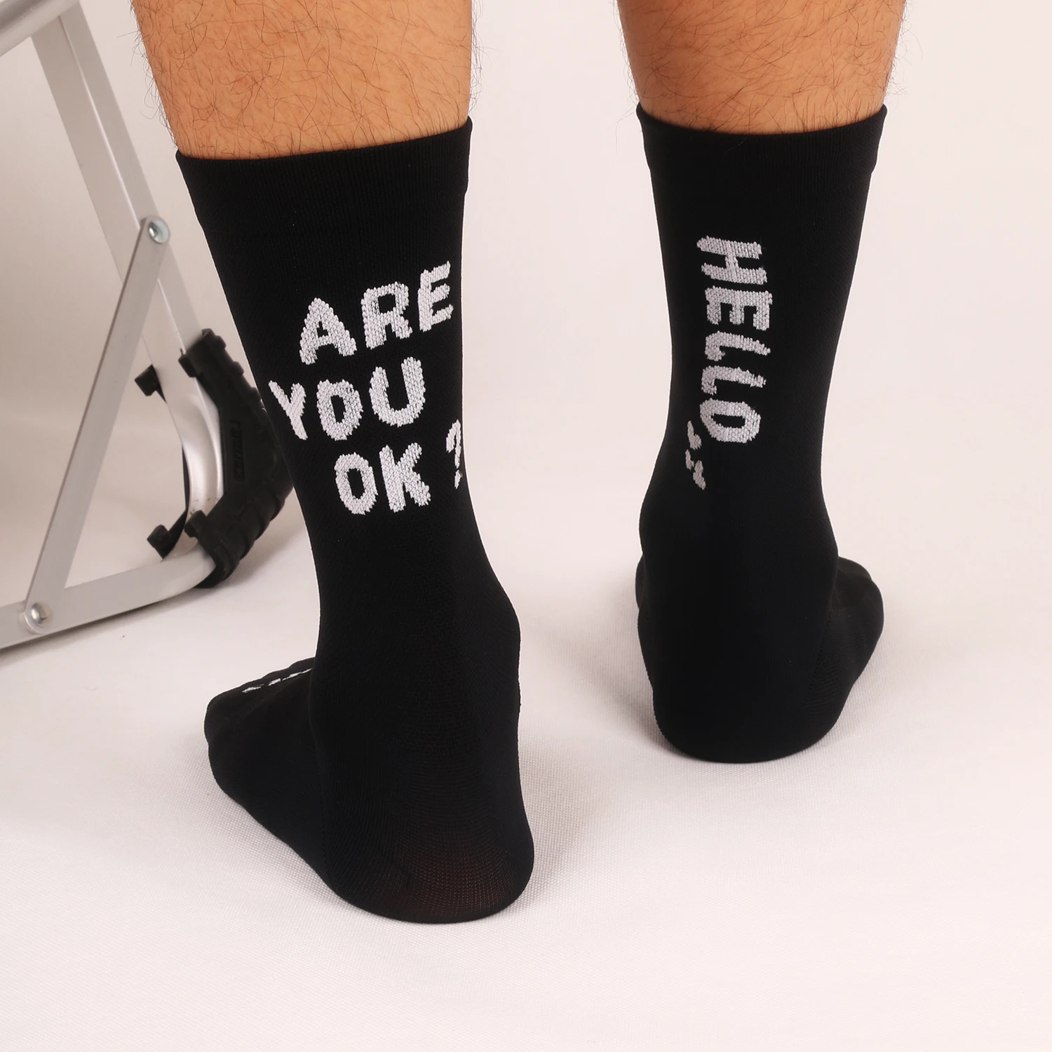 New Internet Celebrity Cycling Socks Bicycle Sports Breathable Quick-Drying High-Elastic Men's and Women's Four-Season Socks