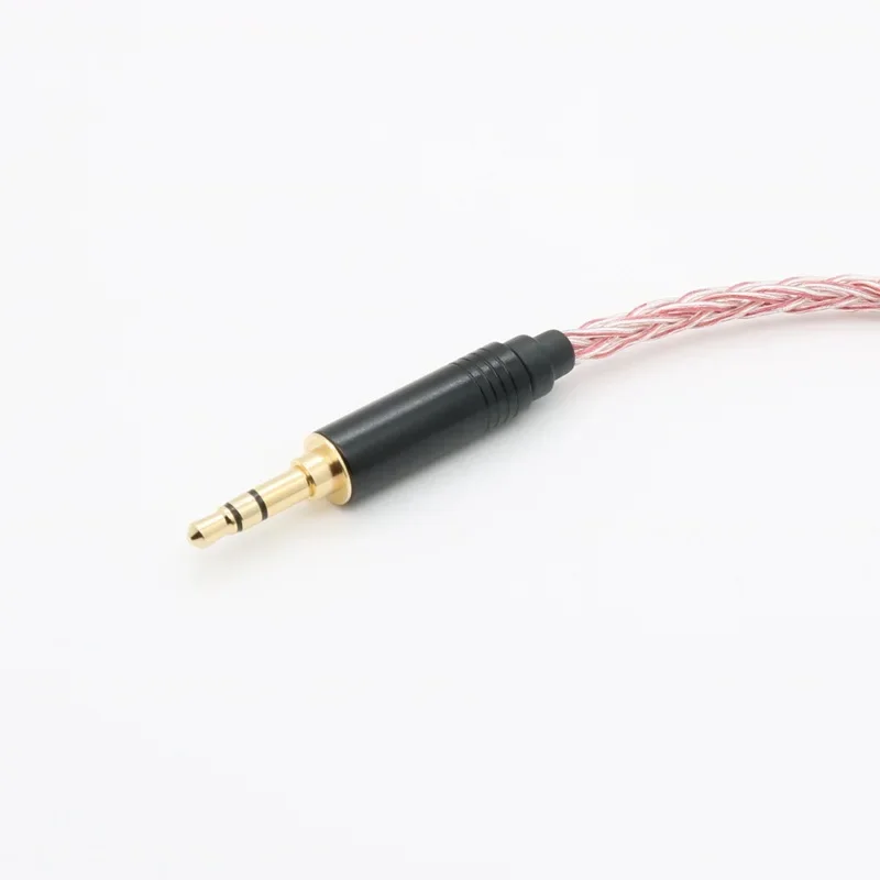 Audio 8-Core Silver and Red Silver-Plated Copper Upgrade Cable for MMCX/QDC/TFZ/0.78mm 2PIN HIFI Earphones