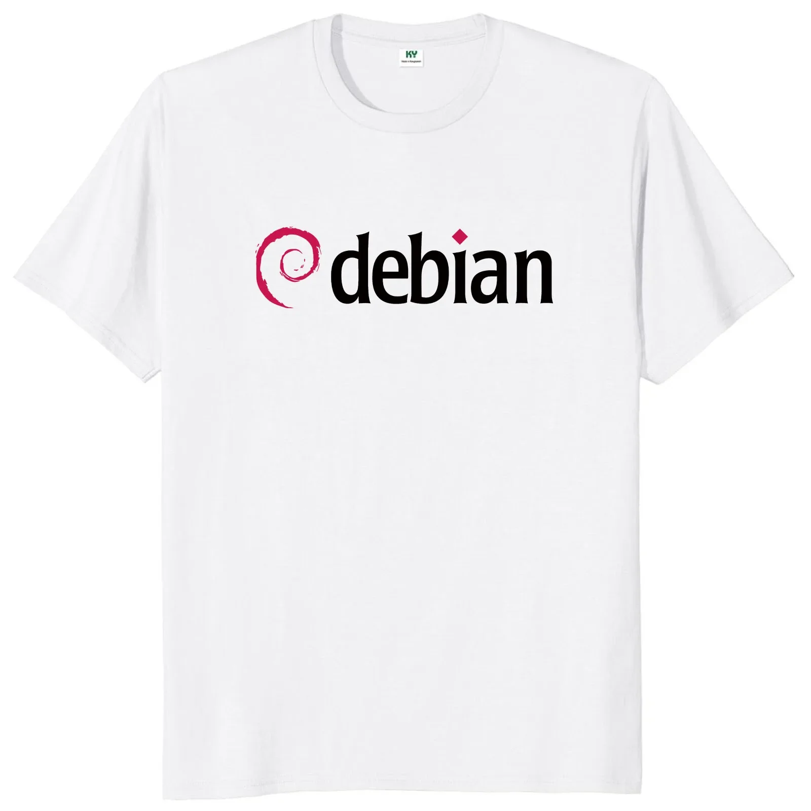 Debian Logo T Shirt Computer Program Code Geek Nerd Gift Short Sleeve Soft Unisex T-shirts