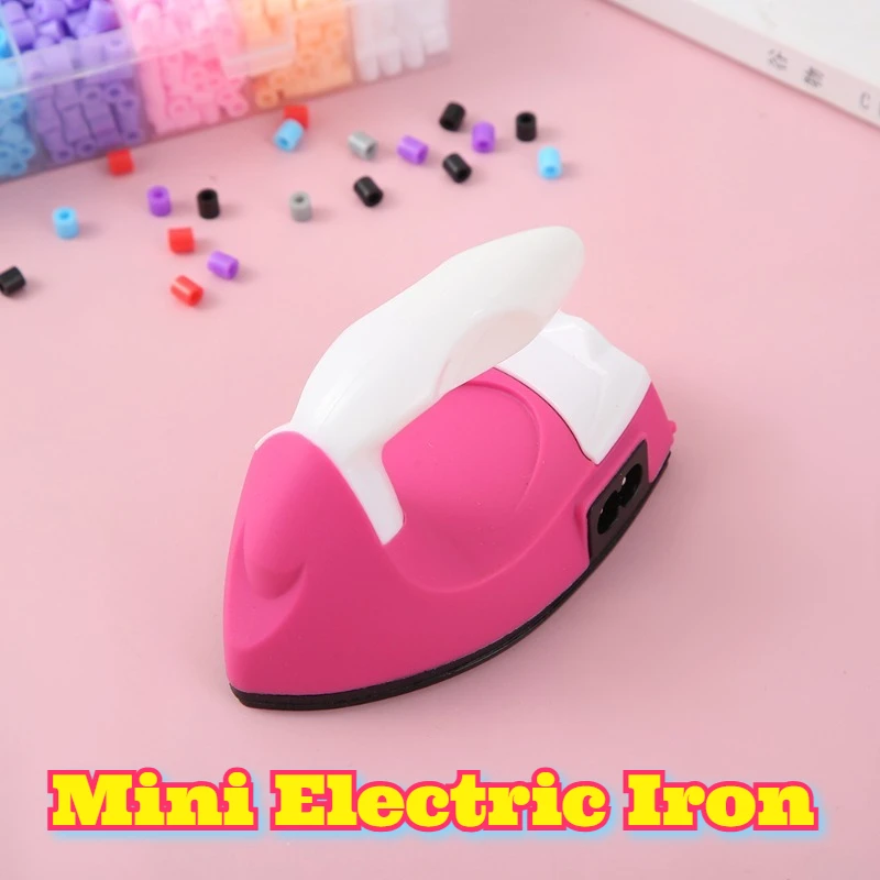 

Perler Beads Iron Mini Electric DIY Craft Tool Fuse Beads Ironing Tool Small Travel Iron Hama Beads Fabric Patch Rhinestone