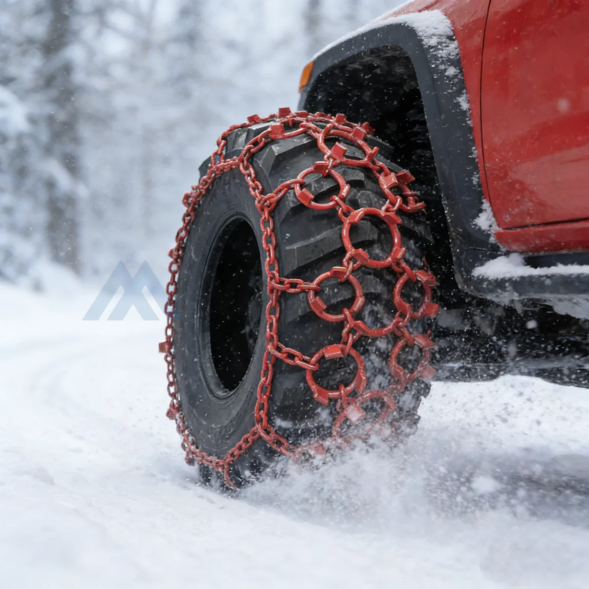 Factory Direct Sale Heavy Load Truck/SUV Winter Welded Twist Link Double Tire Snow Chain 24.5