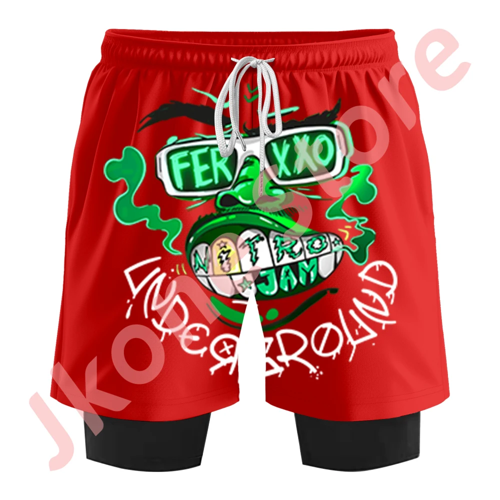 Feid Ferxxo Nitro Jam Tour Merch Shorts Pants Summer Cospaly Women Men Fashion Casual Streetwear