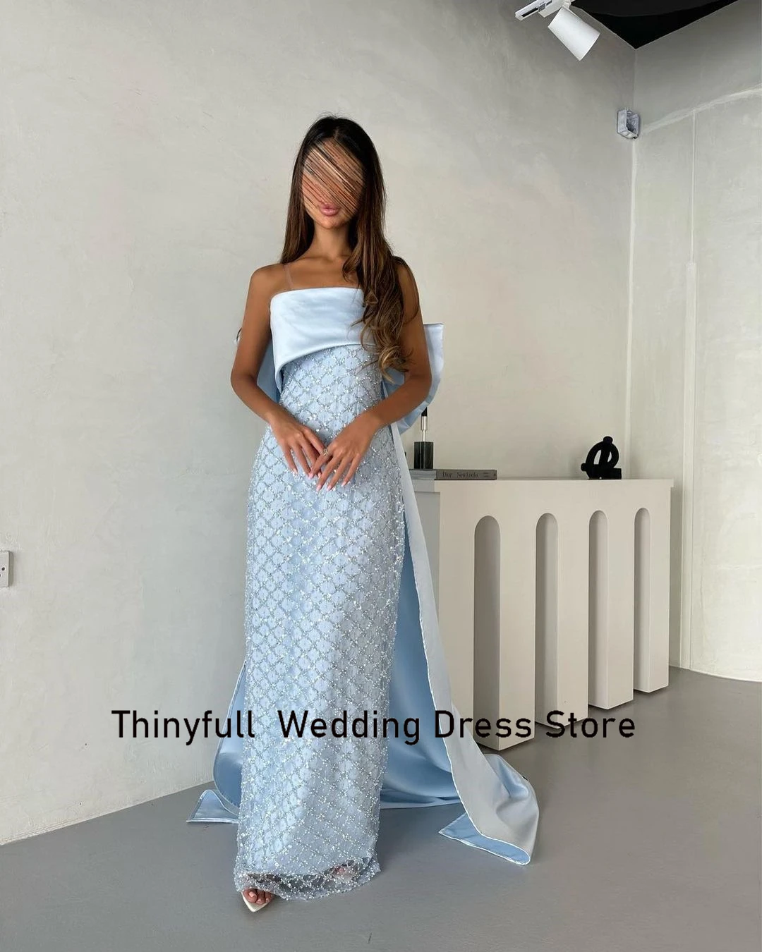 Thinyfull Customized Saudi Arabic Mermaid Evening Party Dresses Strapless 2023 Prom Dress Formal Occasion Gown Vestidos De Noche