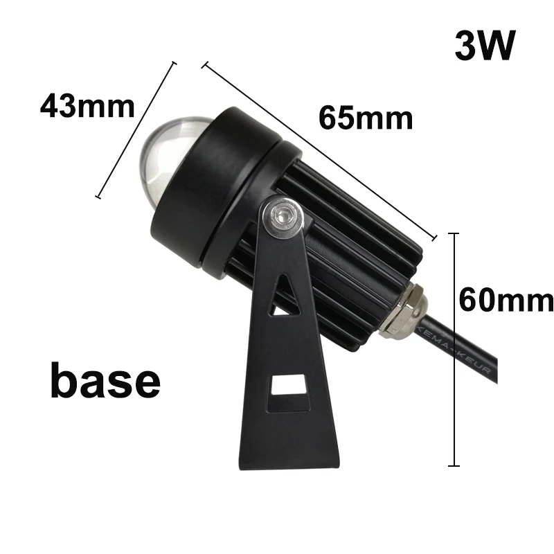 10 Stück LED-Scheinwerfer im Freien wasserdichte Wand leuchte schmaler Abstrahl winkel LED-Scheinwerfer 6w Spot lampe Langstrecken-Wand wasch lampe – Detail 2