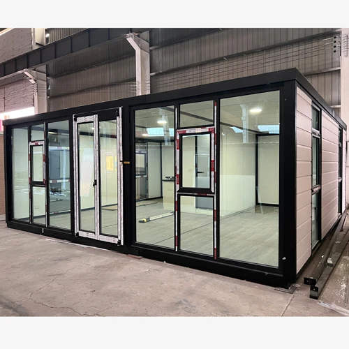 Villa Prefabricated Modular House As Outdoor Garden Glass House Floor To Ceiling Window Container House For Hotel