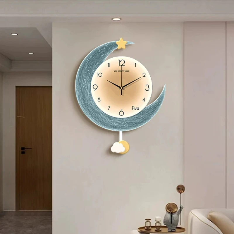 Round Unique Wall Clock Fashion Premium Upgrade Living Room Digital Clock Luxury Modern Design Relojes De Pared Home Decor Items
