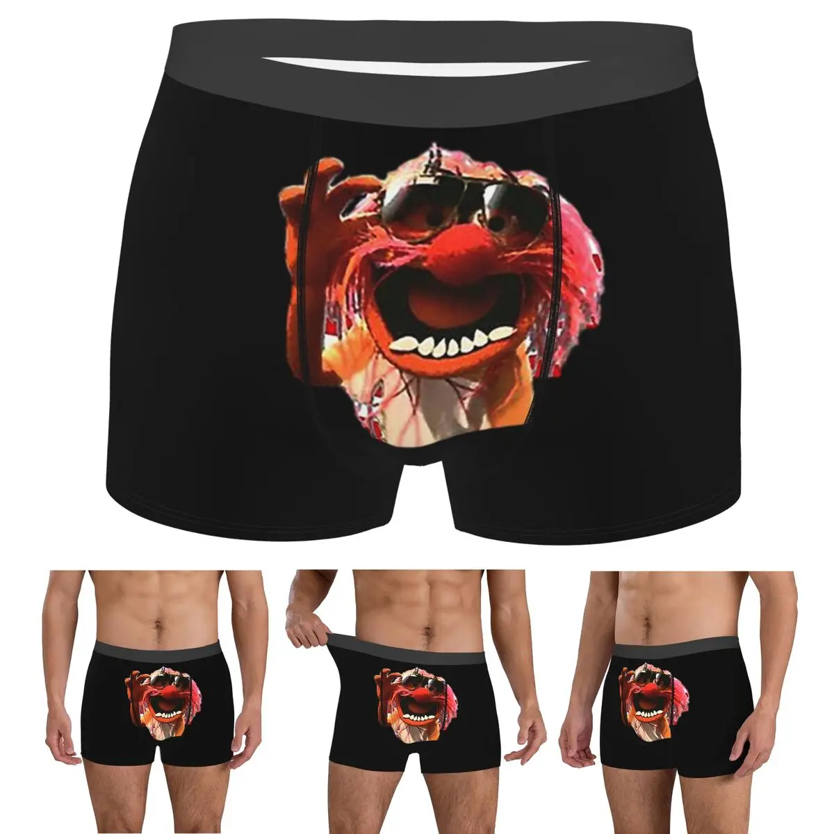 

Boxer Underpants Shorts Animal Drummer Panties Male Breathable Underwear for Homme Man Boyfriend Gifts
