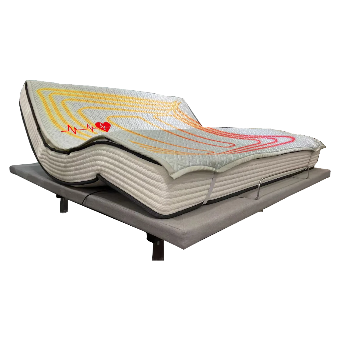 

Factory Direct Wholesale Matelas Ajustable Lifting Air Music Massage Mattress Smart And Electric Height Adjustable Mattress