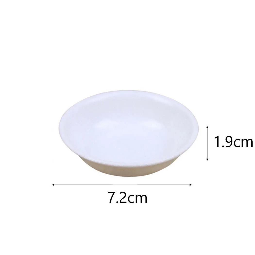 المحمولة الغذاء الصف البلاستيك غمس كوب ، صلصة الصويا وعاء ، طبق التوابل ، لوحات فاتح الشهية ، الصحن الأبيض ، صينية ، 40 قطعة #6