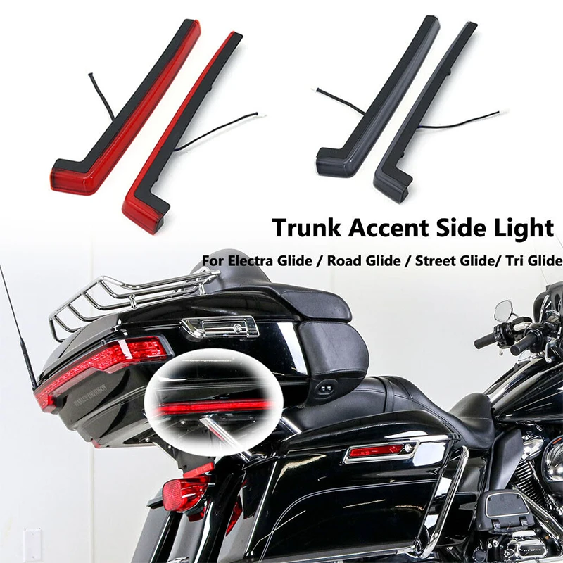 

Motorcycle LED Rear Tour Pak Side Marker Tailight for Harley Touring Road Street Electra Glide Ultra Limited FLH 2014-2023