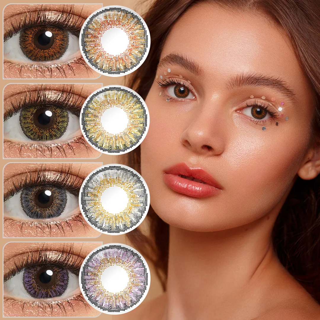 Magister Color Contact Lenses for Eyes 1 Pair Brown Contact Lens Beauty Pupils Eyes 14.5mm Big Eye Lens Fast Shipping