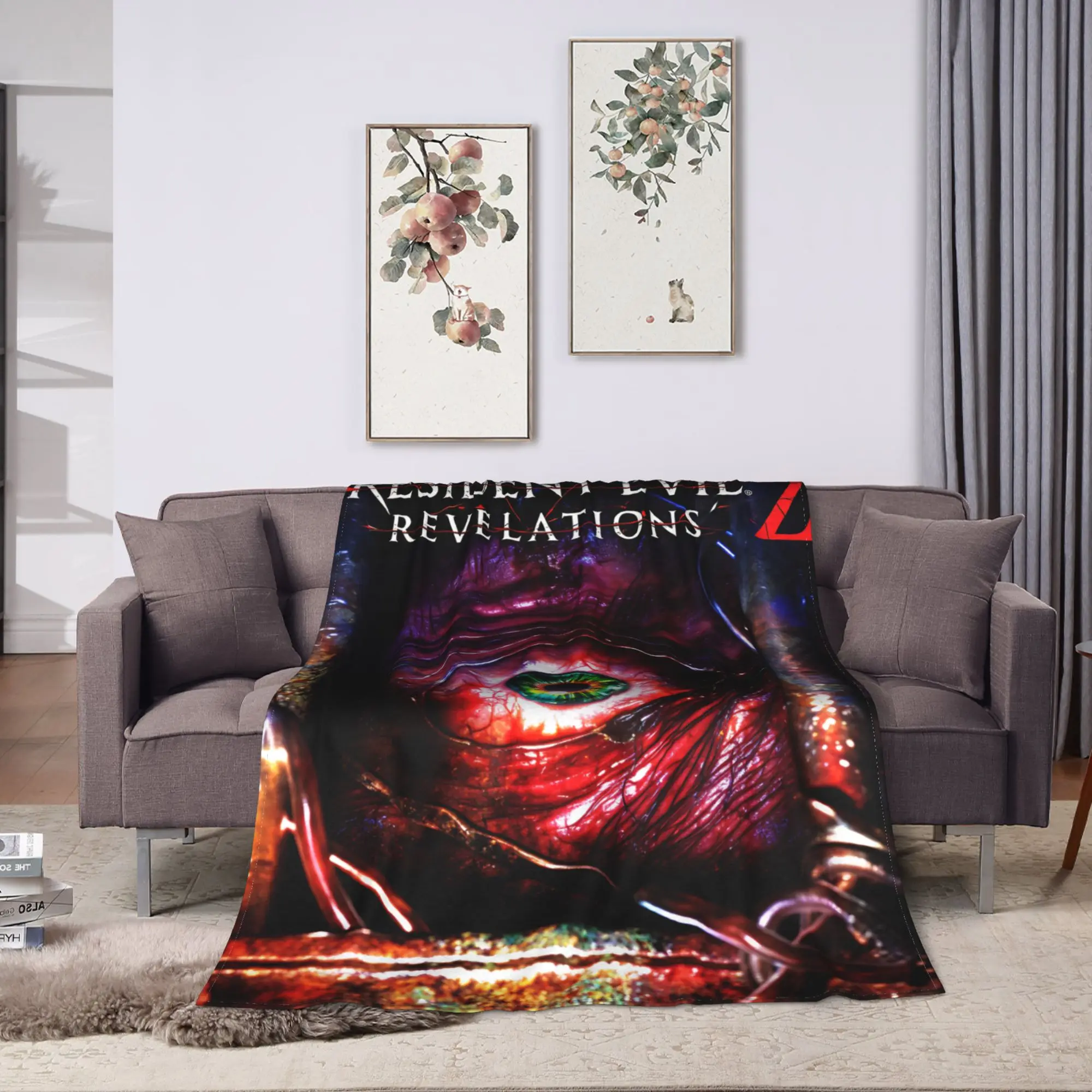 سوبر بطانية ناعمة الشرور المقيمين الزخرفية أفخم رمي بطانية ديكور المنزل الموضة الفانيلا المفرش غطاء سرير أريكة #2