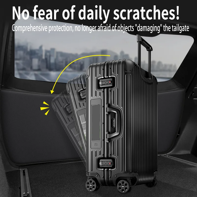 ل Volkswagen VW ID.4 X 2021 ~ 2026 سيارة الجذع الباب الخلفي حماية الوسادة مكافحة القذرة مقاوم للماء اللوحة الخلفية واقية حصيرة الملحقات #4