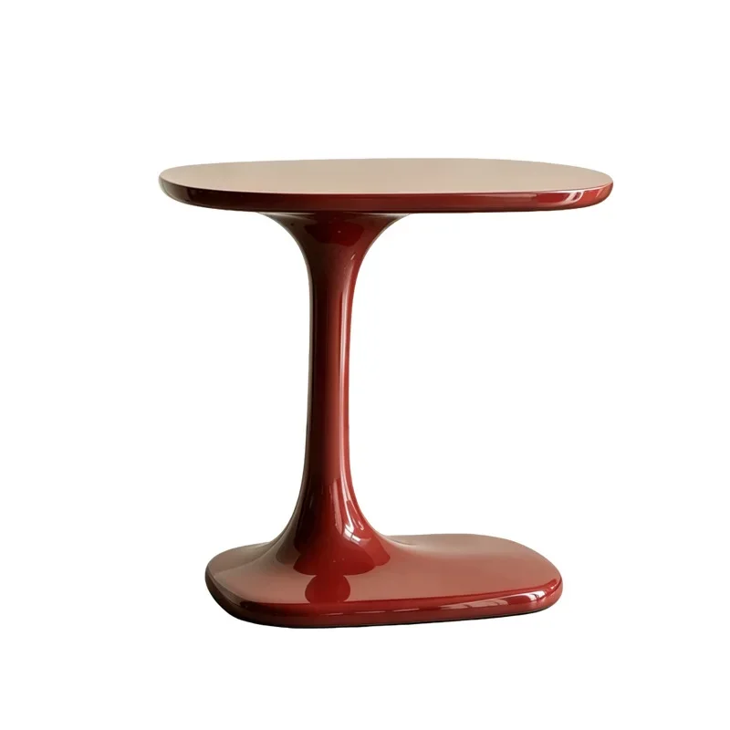 Italian minimalist art side table, bright paint special-shaped corner table, household coffee table