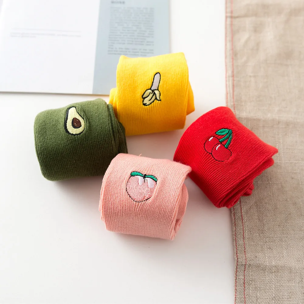 1 pair Hot Colorful Watermelon red triangle socks Funny Men Women Socks Cotton Crew Lovers Socks Cartoon Casual Colorful
