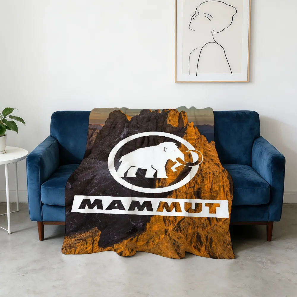 Logo M-MAMMUT-ES Fashion Blanket Flannel Warm Soft Throw Blanket For Room Sofa Childish Birthday Gifts