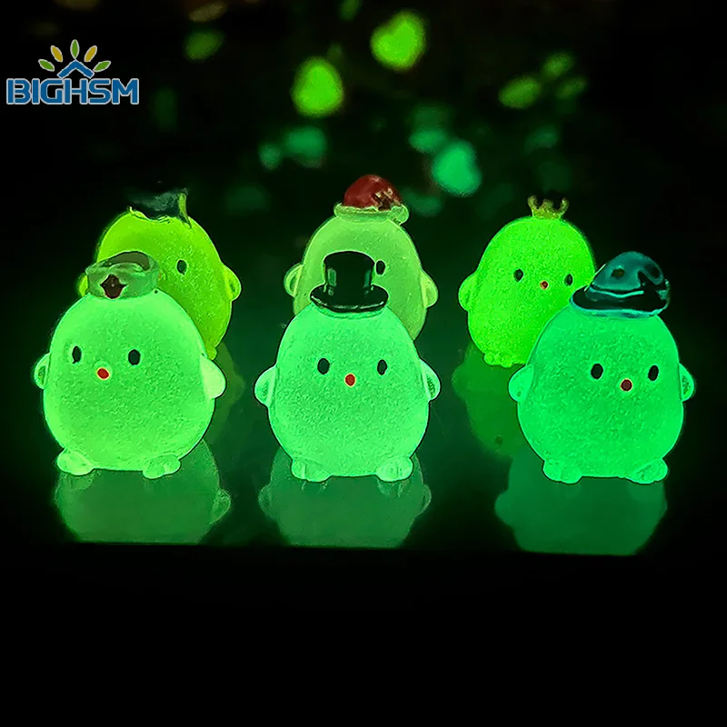 Micro Landscape Decoration Hat Series Glow-in-the-dark Crown Chicken Handmade Crafts DIY Creative Glow In The Dark Accessories