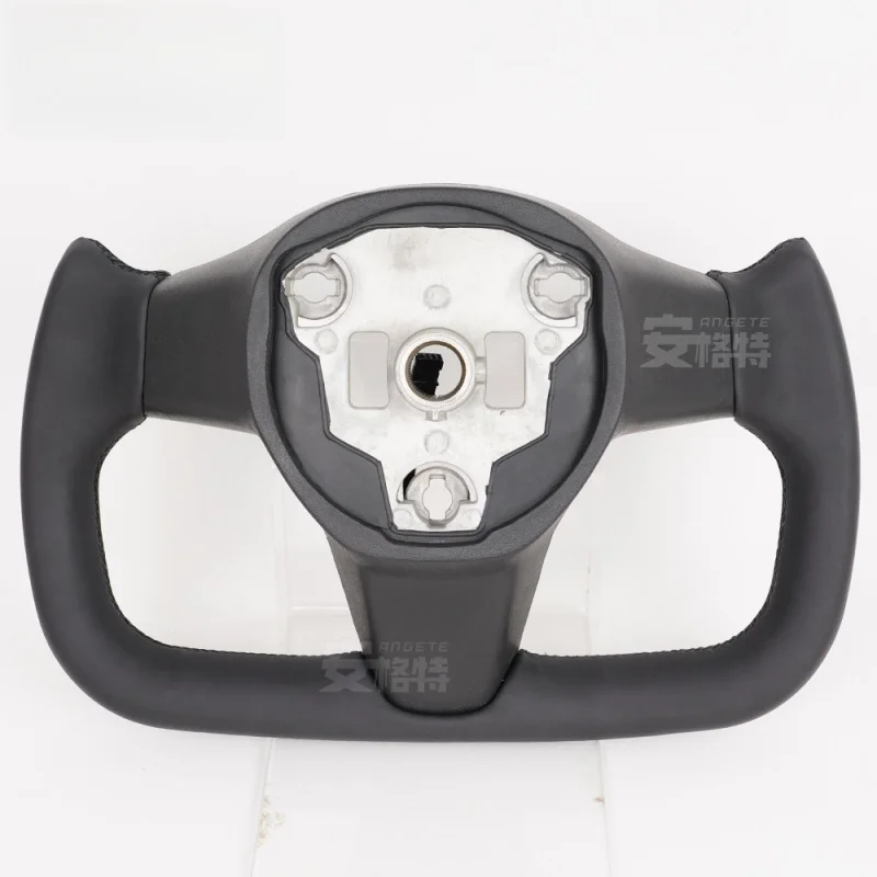 Suitable for Tesla Model Y/3 yoke carbon fiber steering wheel with heated matte patch