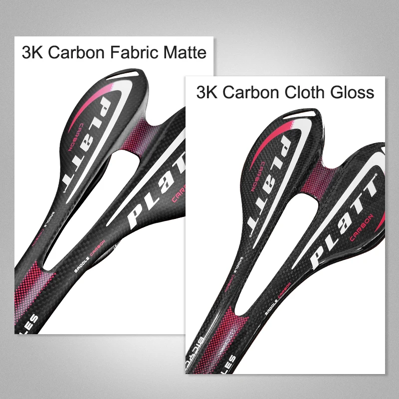 3K Vollcarbon-Fahrradsattel, ultraleicht, MTB-Rennradsitz, 270x143mm, matt/glänzend – Detail 11